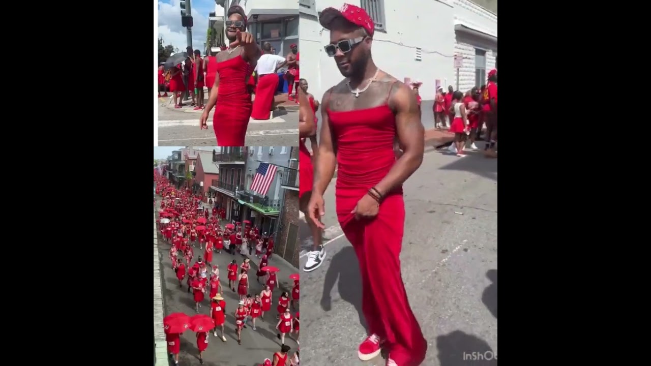 The New Orleans Annual Red Dress Run Goes VIRAL! 💃🏻🔥