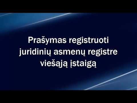 Video: Kaip Užregistruoti švietimo įstaigą