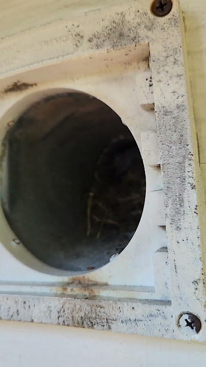 Kenmore gas dryer - 2 hours to dry/clogged vent #appliancerepair