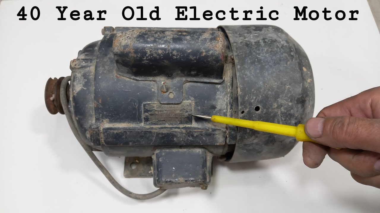 Restoration Of Antique Electric Motor Restoring 40 Year Old Electric