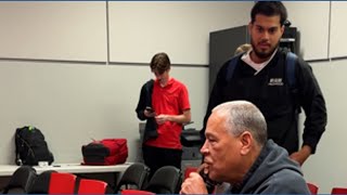 Coogs coach Kelvin Sampson plays reporter with grandkids