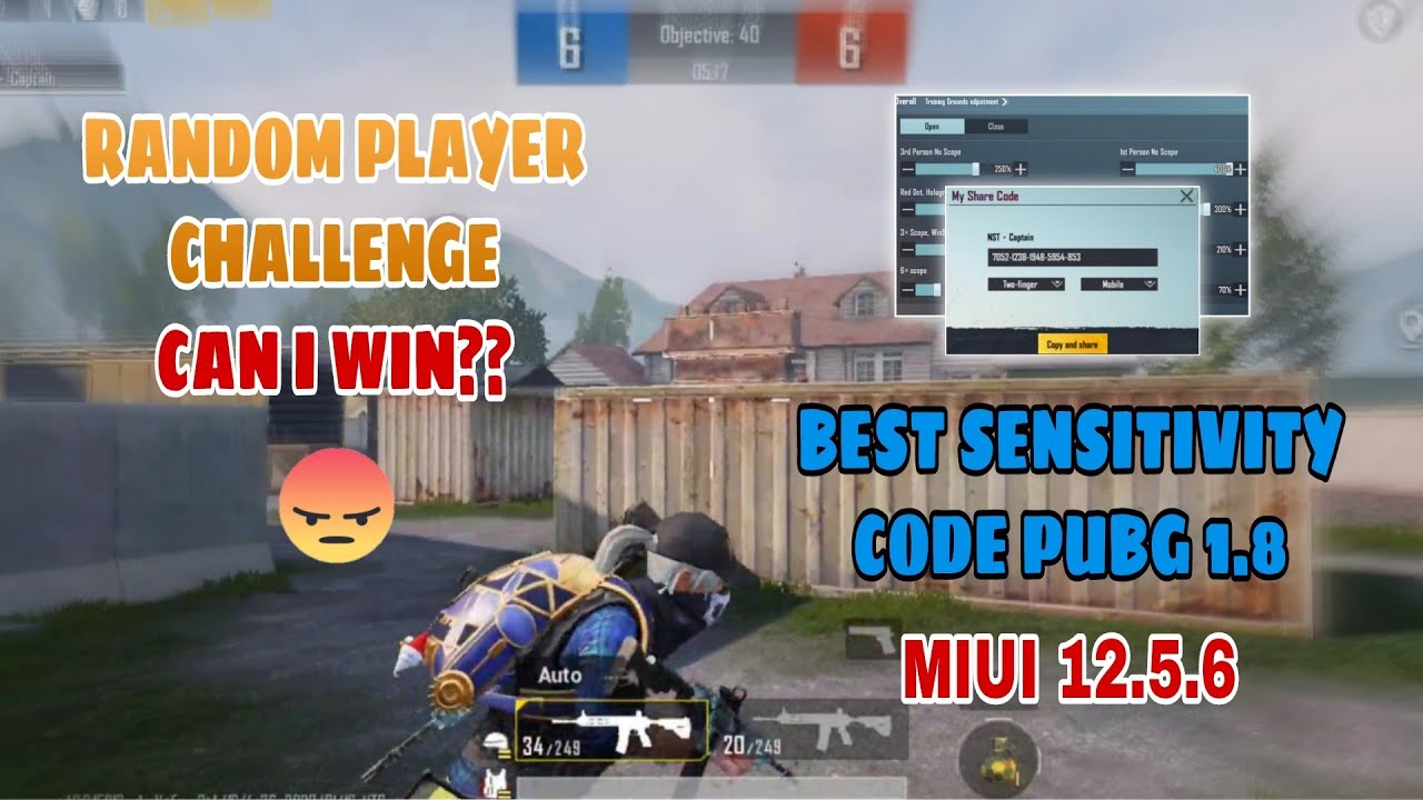 Best Sensitivity Settings For Pubg 1.8 | Sensitivity Code Pubg Mobile | Poco X3 Pro [ MIUI 12.5.6 ]