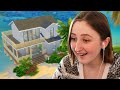 I tried to build a beach starter home in The Sims 4