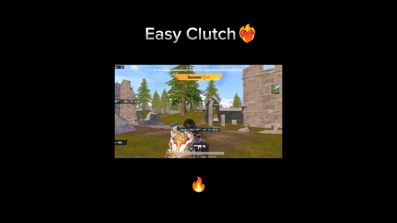 Easy Clutch ❤️‍🔥💀in BGMI with m416 