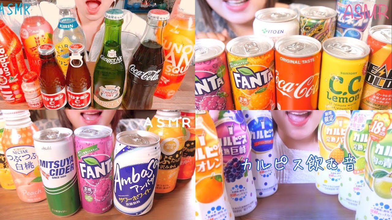 咀嚼音  飲み物  飲む音   ASMR モッパン먹방/먹는 방송【Drinking Sounds】総集編