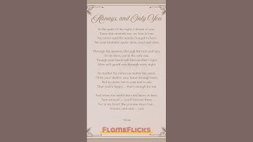 Always & Only You | FlameFlicks | #shorts #love #poem