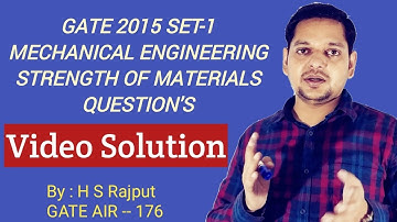 GATE 2015 (ME SET-1) SOM Question