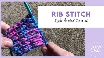 How to Knit // The Rib Stitch for Kids // Right-handed Tutorial