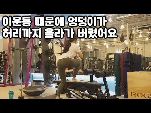 이운동때문에 엉덩이가 허리까지 올라가버렸어요... BOX STEP UP