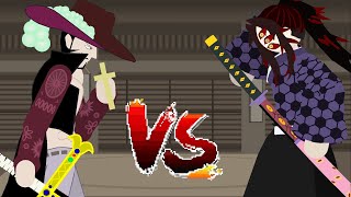 Kokushibou VS Mihawk (Stick Nodes Animation)