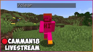 Minecraft but if I take damage, my inventory clears... camman18 Full Twitch VOD