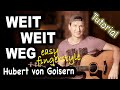 WEIT WEIT WEG (Hubert von Goisern) | Easy Fingerstyle Gitarren Tutorial mit Tabs