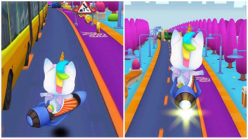 PLAY GAME UNICORN RUNNER 2 MAGICAL RUNNING ADVENTURE #55 | SHORT VIDEO FUNNY GAME | ANDROID/IOS