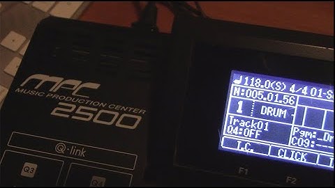 Akai MPC 2500 - Track Mixer Overview - jjosxl