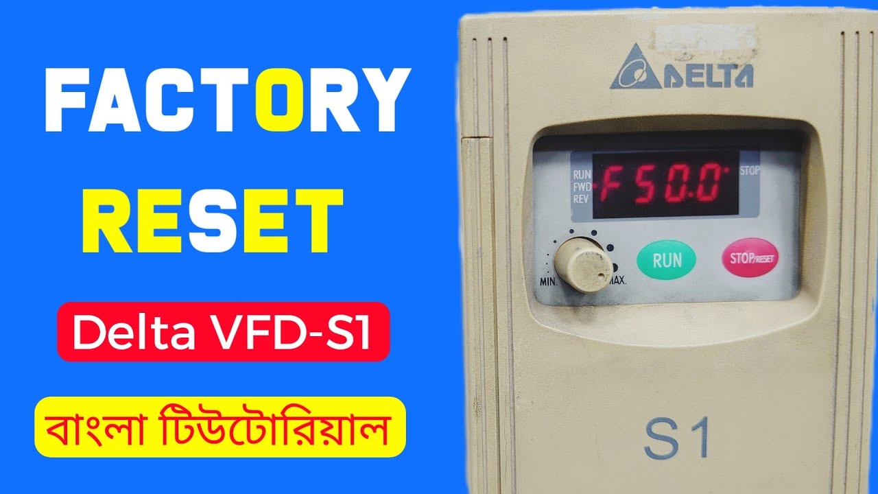 Delta VFD-S Reset all Parameters, how to program Reset for Delta VFD-S ...