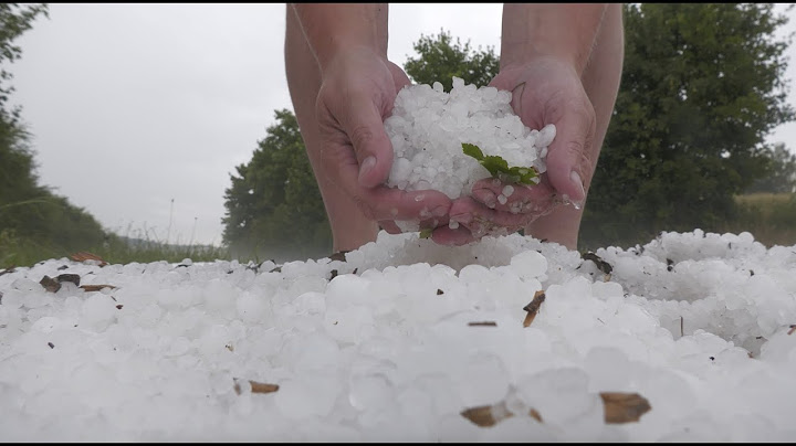 Schweres Hagelunwetter beendet Mega-Hitze im Süden: Tischtennishagel und Hagelberge