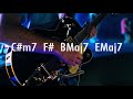 Funky groove style guitar backing track in gm