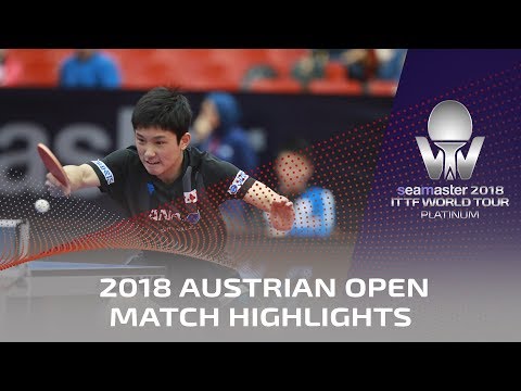 Tomokazu Harimoto vs Maharu Yoshimura I 2018 ITTF Austrian Open Highlights (R32)