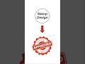Professional Stamp Design in CorelDRAW 🔥