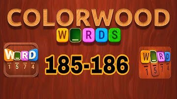 COLORWOOD WORDS Cryptogram level 185 186