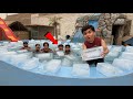 Ice Challenge in Swimming Pool 🥶 Kon Jeeta Ga 😅