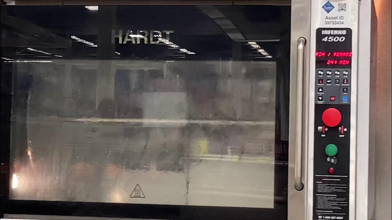Hardt Inferno 4500 rotisserie oven self-cleaning - YouTube