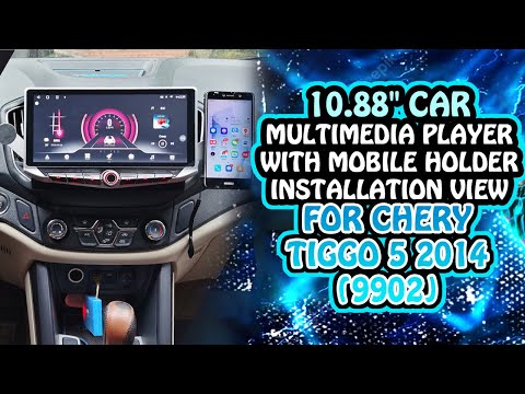 10.88' Car Multimedia Player with Mobile Holder Installation View for Chery Tiggo 5 2014 (9902) video thumbnail