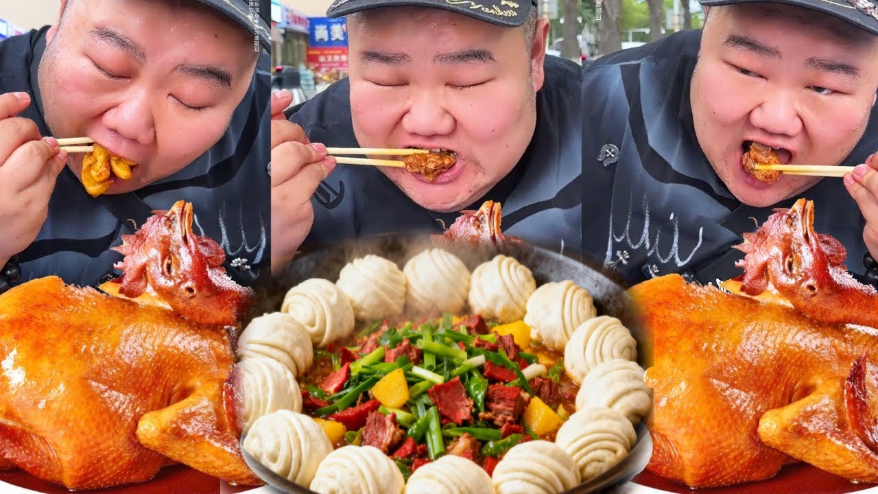 【大胃王挑戰】打卡烏魯木齊人氣大盤雞店！超大份鸡肉软烂入味，迷你花卷裹满汤汁一口爆汁｜Food Challenge【櫻木花胖】