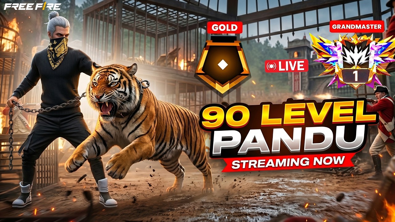 Grandmaster Live Rank Push ️- Free Fire Telugu Live - Pandu FF Gamer ...