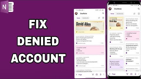 How To Fix And Solve OneNote App Denied Account | Final Solution