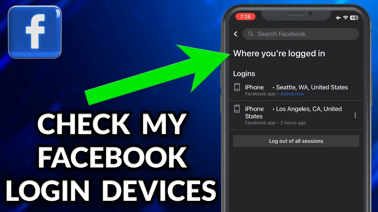 How To Check My Facebook Login Devices - YouTube