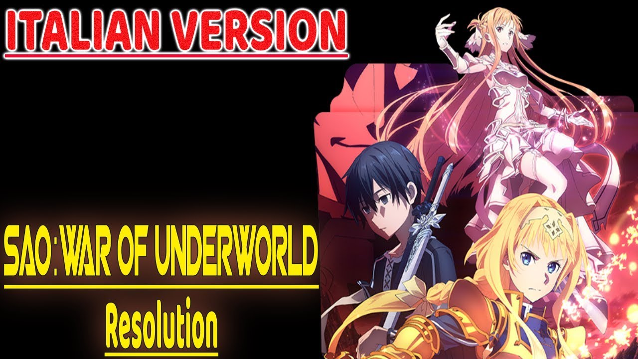 Sword Art Online Alicization War Of Underworld Opening