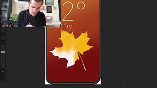UI Design in Procreate - Designing a Weather App screenshot 5