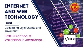 3.20.3 Practical 3 validation in JavaScript | CS504(A) |