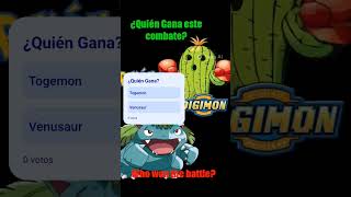 Togemon vs Venusaur - Pokemon vs Digimon