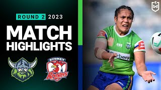 NRLW 2023 | Canberra Raiders v Sydney Roosters | Match Highlights