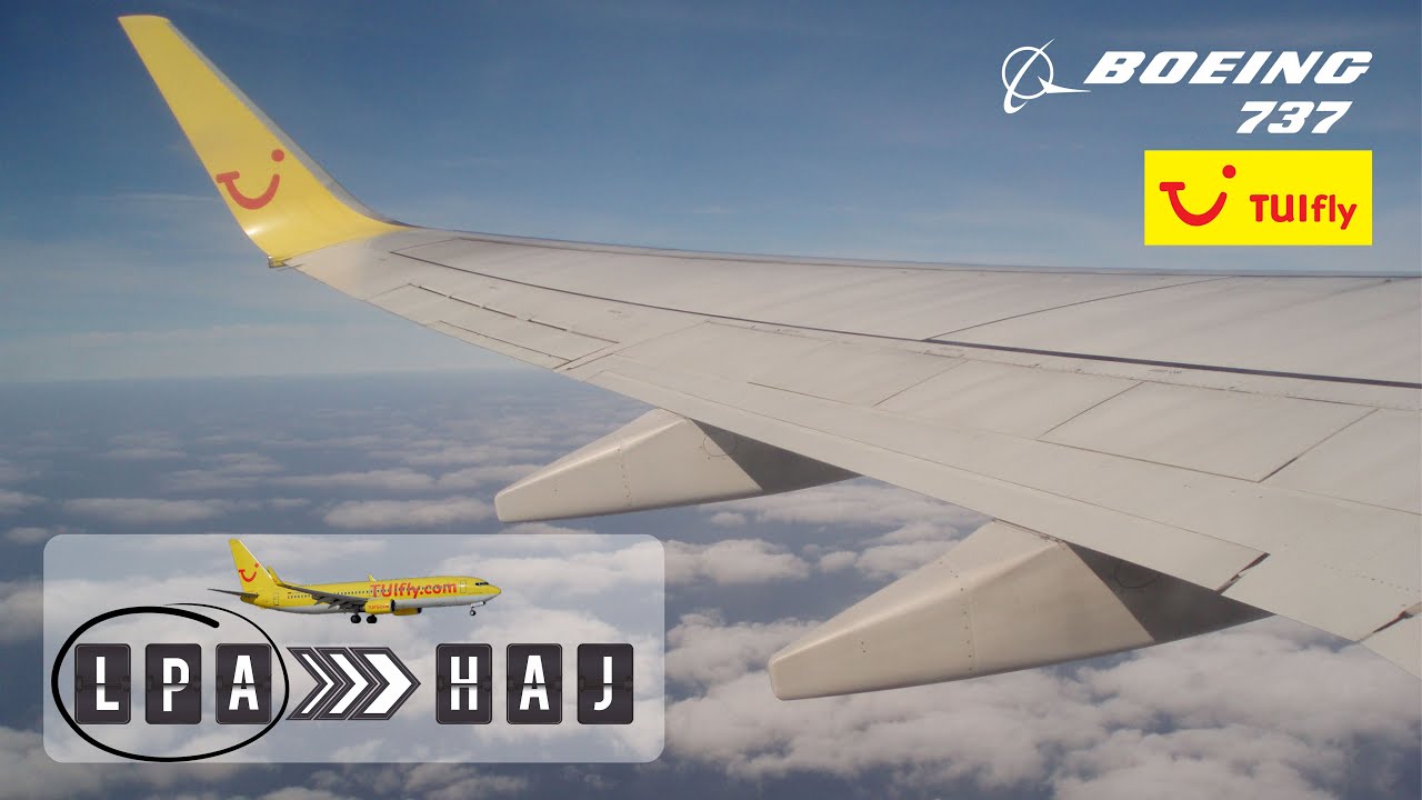 TUIfly takeoff from Las Palmas airport (LPA) | Boeing 737-800