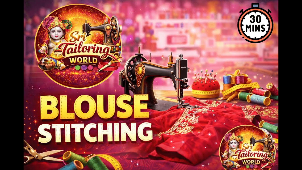 ப்ளவுஸ் தைப்பது எப்படி? | How to Stitch a Blouse | Beginners | Sri Tailoring World