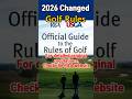 Top 5 New Golf Rules You Must Know in 2026⛳️