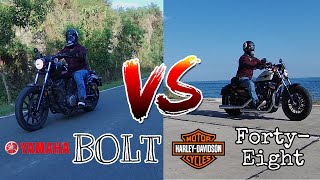 Yamaha Bolt VS Harley Davidson 48 | Model Comparison