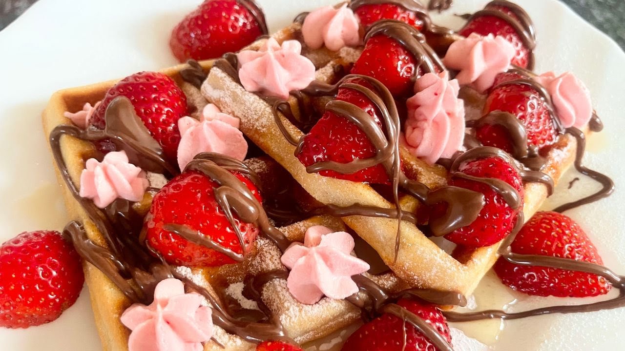 Waffle Magic With Strawberries And Nutella! Neelo's Kitchen