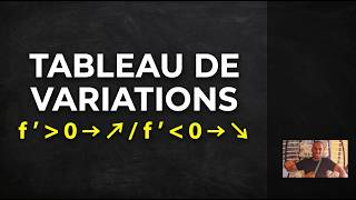 Tableau de variations : du signe de la dérivée aux flèches (BAC maths)