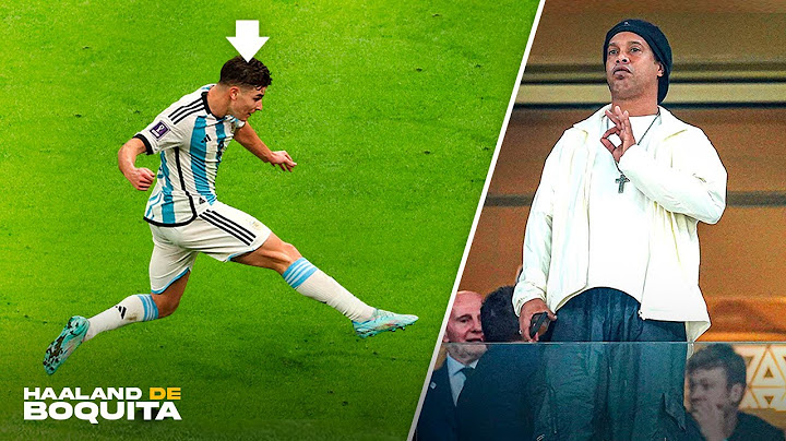 The day Ronaldinho applauded Julián Álvarez at a World Cup...