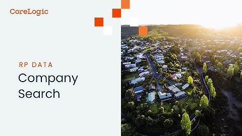 Searching by Company in RP Data