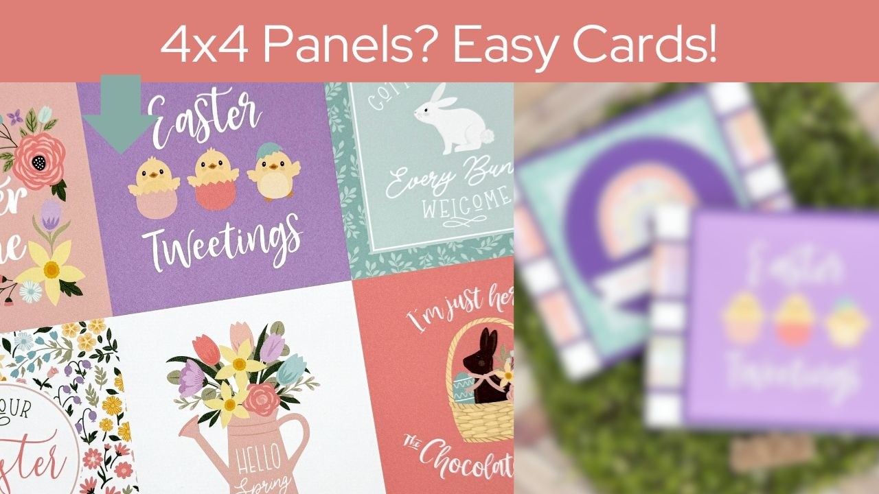 Панели 4x4 на бумаге 12x12? Давайте сделаем открытки!