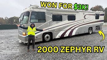 Mike Won A 25 Year Old Zephyr RV Made By Tiffin For Cheap!