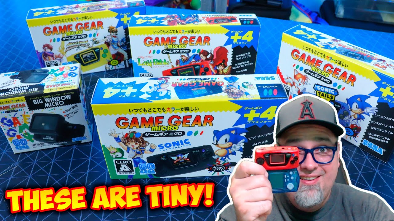 These Are Tiny! But Are They Playable? Sega Game Gear Micro Unboxing &  Impressions! ゲームギアミクロ ブラッ