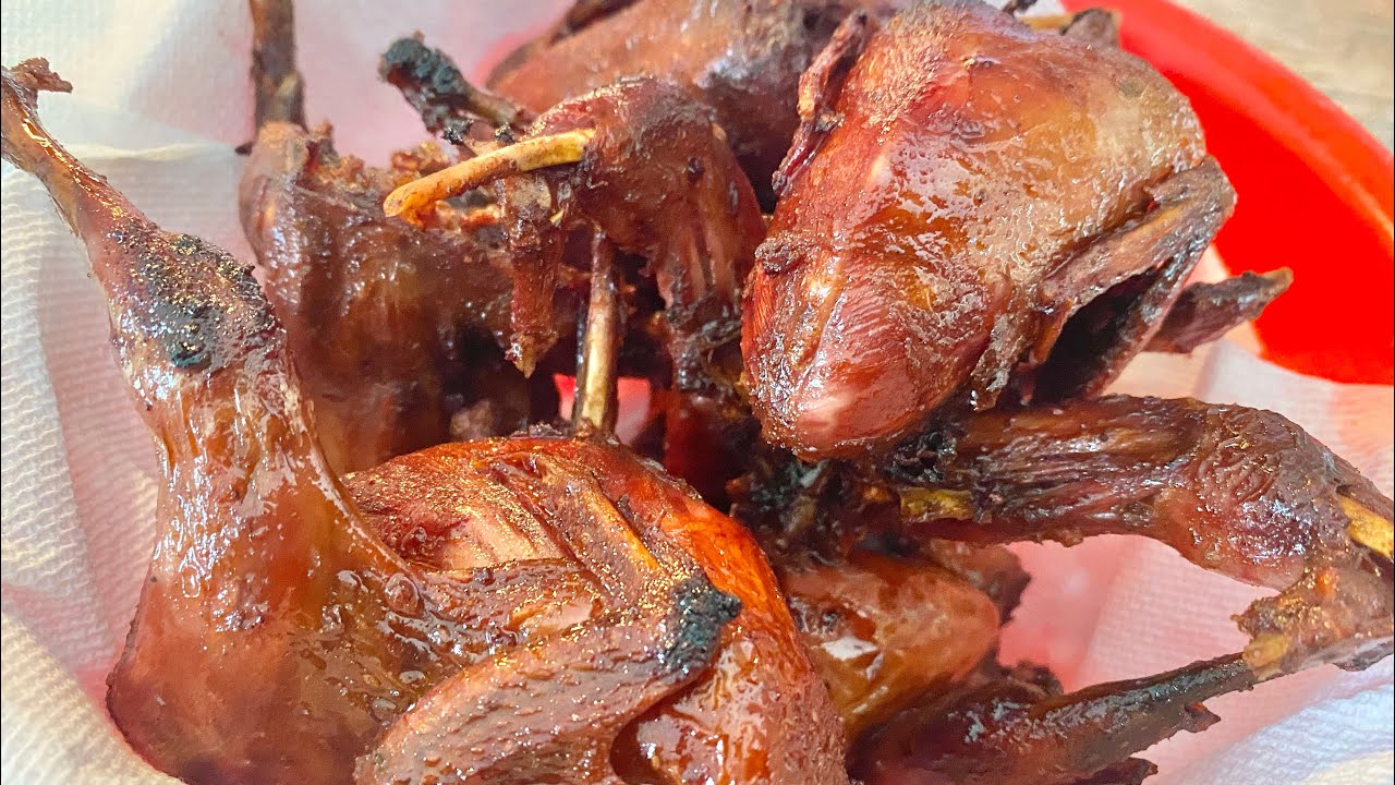 How to make Fried whole quail គ្រួចបំពង delicious and easy deep fried