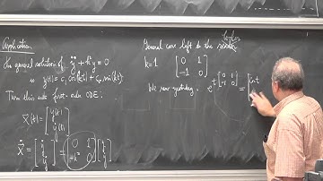 Shifrin Math 3510 Day52: Applications to differential equations