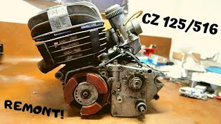 💪 CZ 125 typ 516 - 🛠 Rozkładamy silnik od GOKARTA 🔥